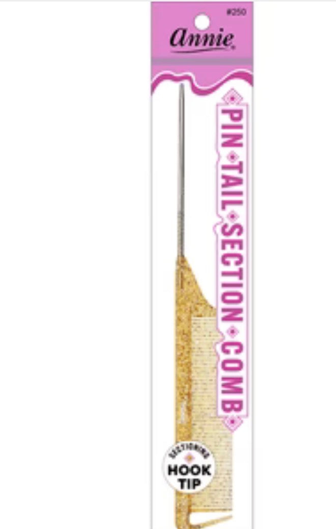 #96 Annie Pin Tail Section Comb Black/Purple/Gold…