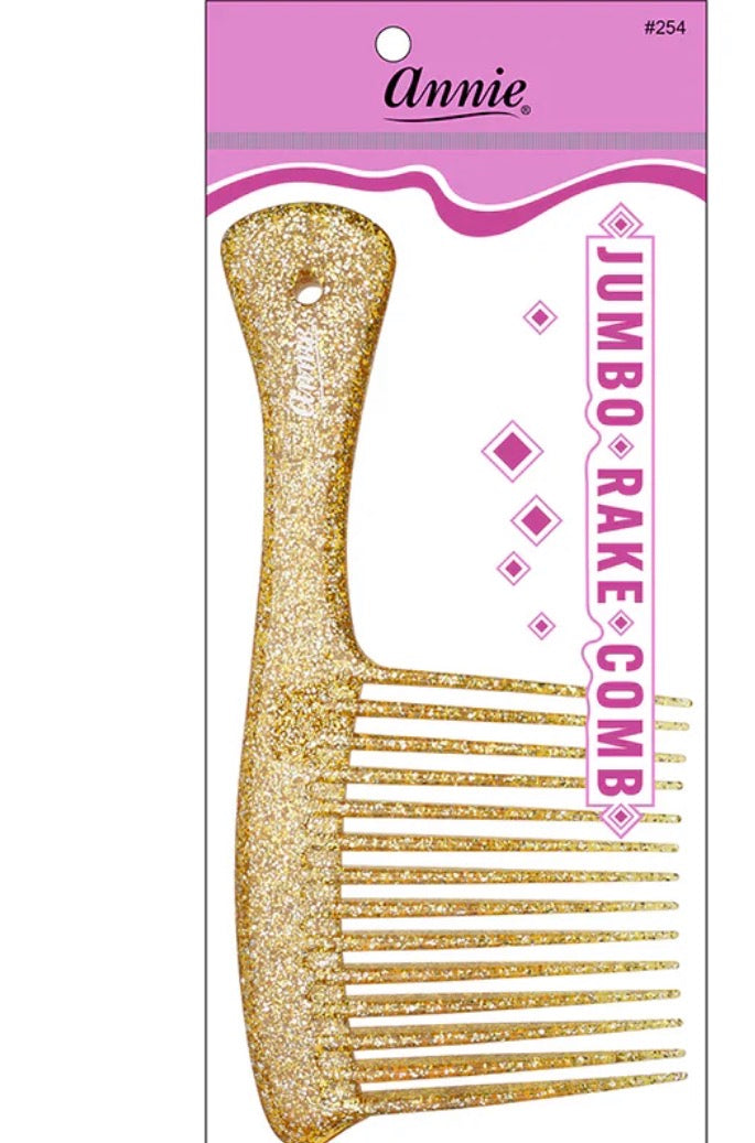 Annie Jumbo Rake Comb Sparkly Assorted