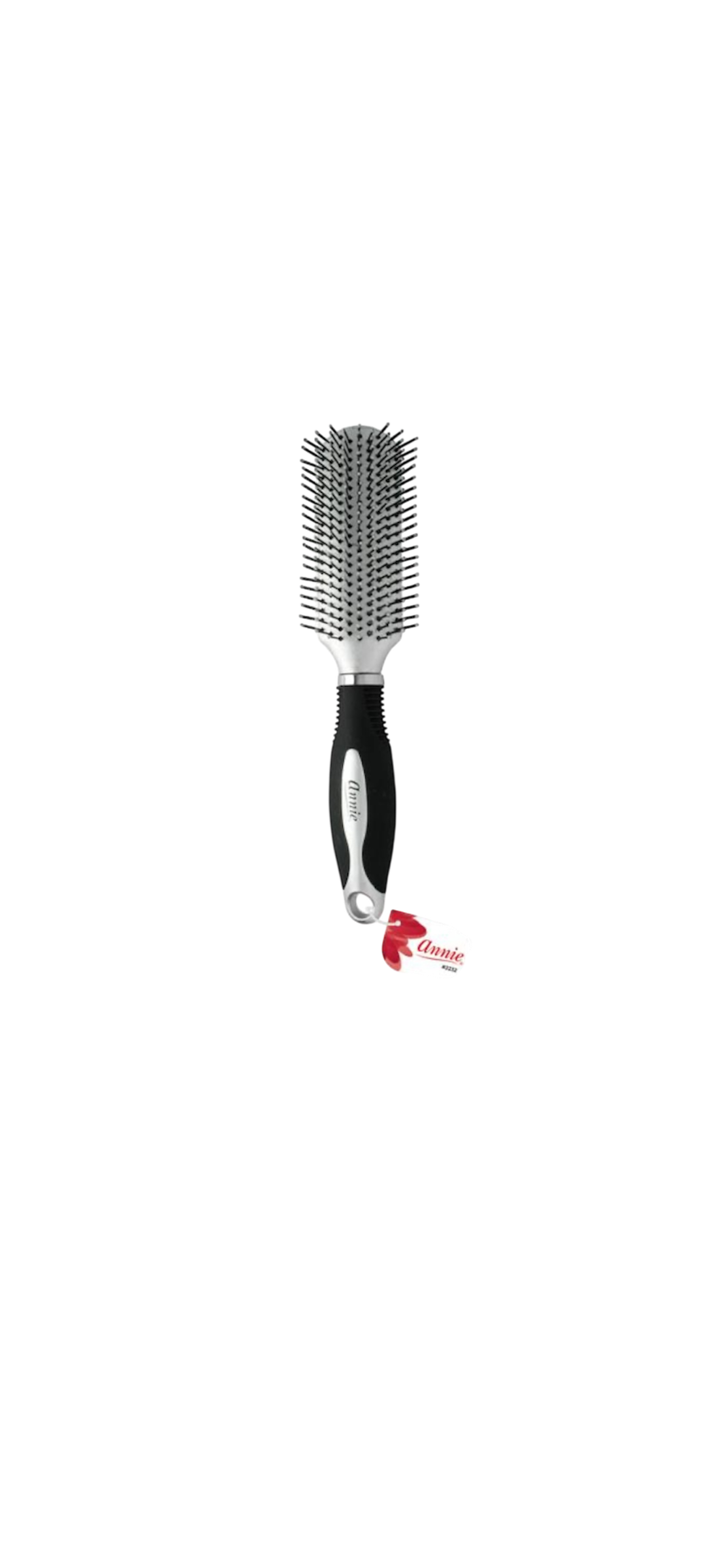 Annie Salon Styling Brush Nylon Bristles Silver
