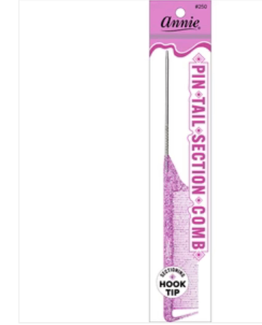 #96 Annie Pin Tail Section Comb Black/Purple/Gold…