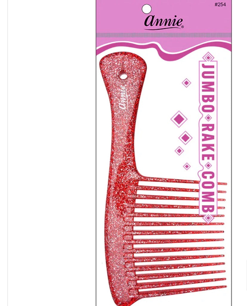 Annie Jumbo Rake Comb Sparkly Assorted