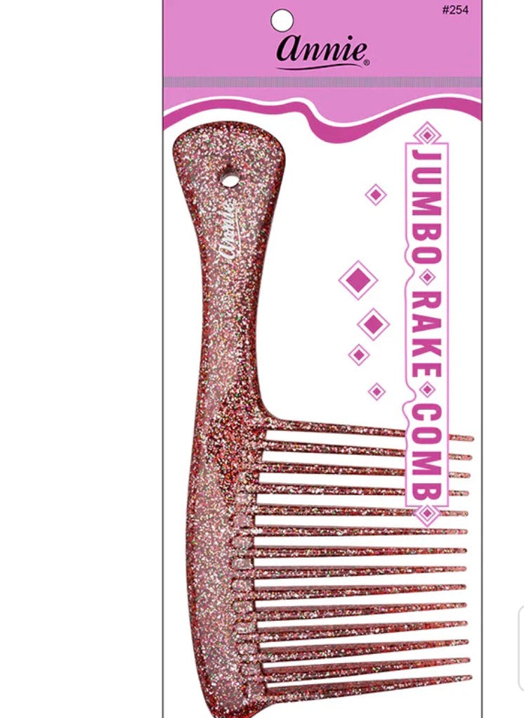 Annie Jumbo Rake Comb Sparkly Assorted