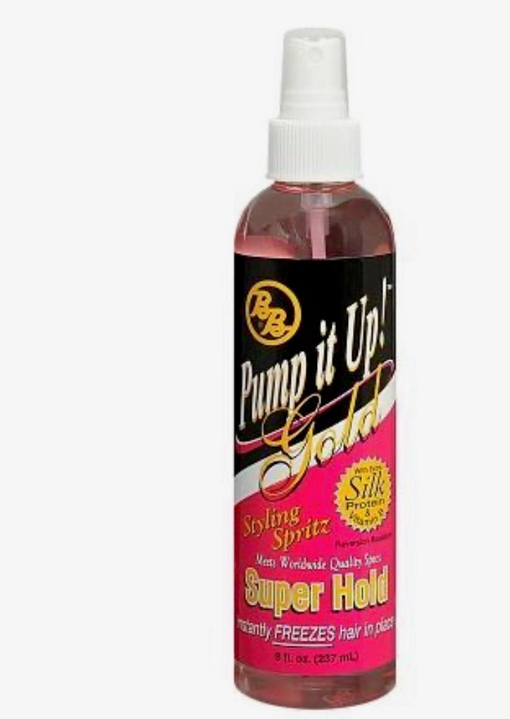 BB PUMP IT UP SPRITZ GOLD SUPER HOLD 8OZ (PC)