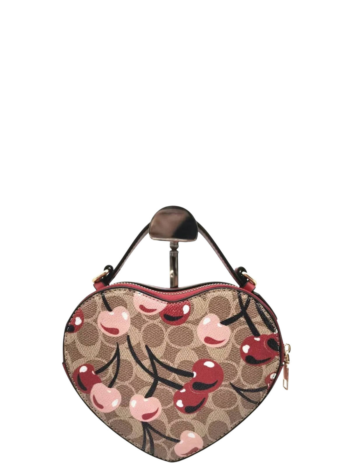 FASHION CHERRY DESIGN HEART BAG