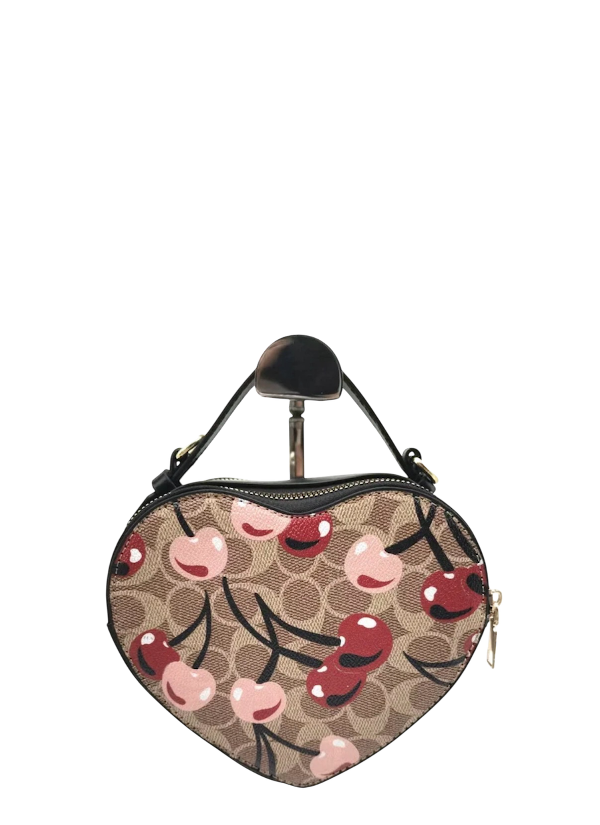 FASHION CHERRY DESIGN HEART BAG