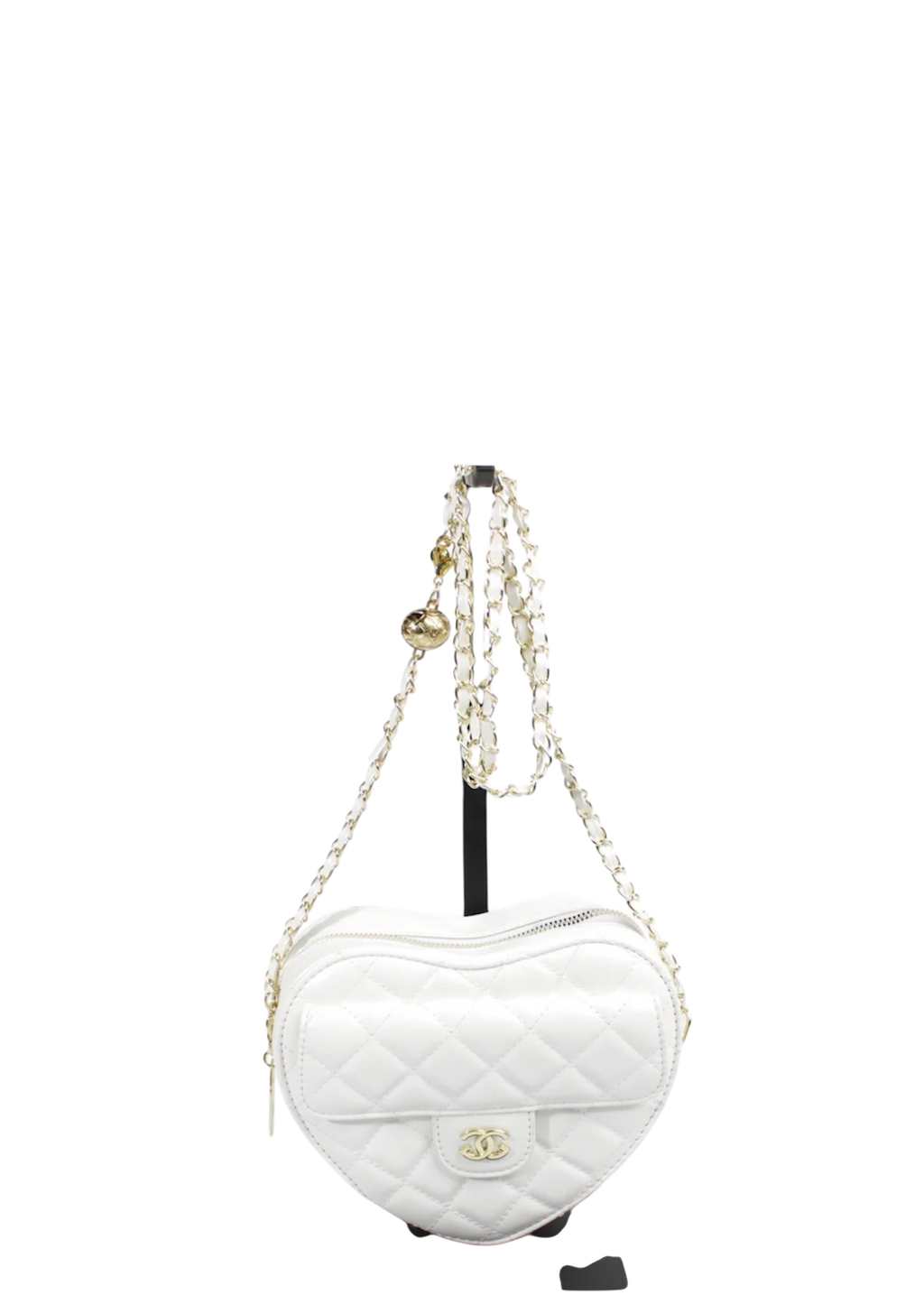 FASHION HEART DESIGN SHOULDER BAG