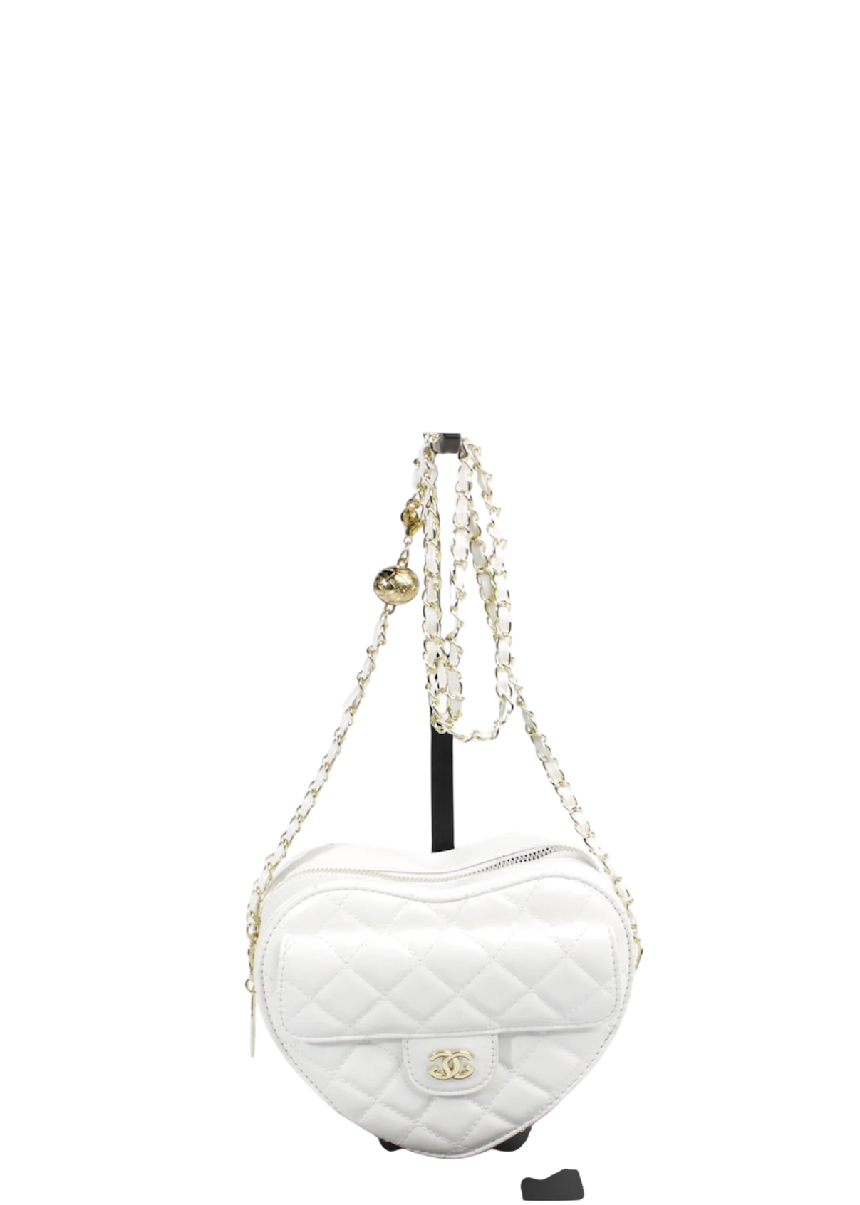 FASHION HEART DESIGN SHOULDER BAG