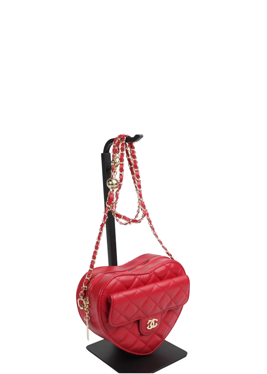 FASHION HEART DESIGN SHOULDER BAG