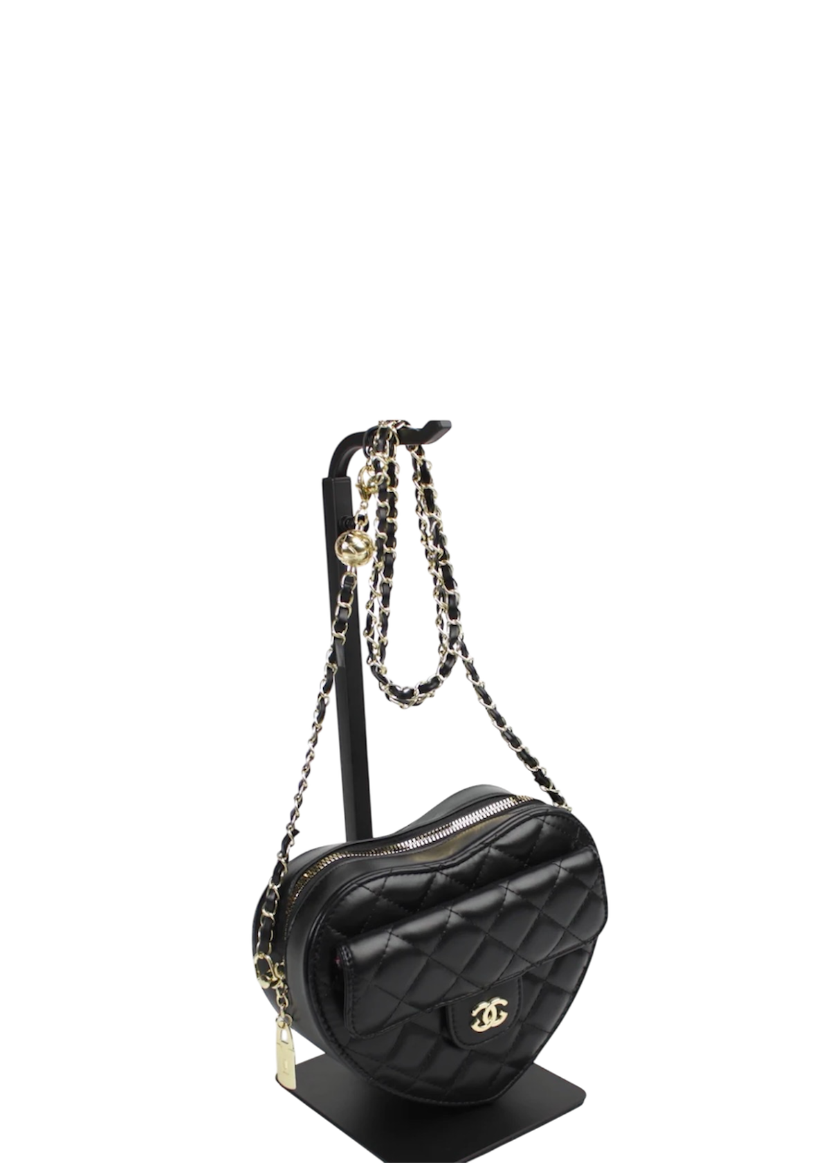 FASHION HEART DESIGN SHOULDER BAG